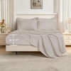 image:imageAndency Oversized King Comforter Set with Sheets 128x120 Terracotta  7 Pieces Bed in a Bag Boho Soft Lightweight Bedding Sets Tassel Bed Set with Comforter Sheets Pillowcases amp Shams22  Heather Grey
