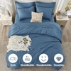 image:imageAndency Oversized King Comforter Set with Sheets 128x120 Terracotta  7 Pieces Bed in a Bag Boho Soft Lightweight Bedding Sets Tassel Bed Set with Comforter Sheets Pillowcases amp Shams19  Sea Blue