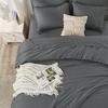 image:imageAndency Oversized King Comforter Set with Sheets 128x120 Terracotta  7 Pieces Bed in a Bag Boho Soft Lightweight Bedding Sets Tassel Bed Set with Comforter Sheets Pillowcases amp Shams12  Dark Grey