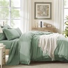 image:imageAndency Oversized King Comforter Set with Sheets 128x120 Terracotta  7 Pieces Bed in a Bag Boho Soft Lightweight Bedding Sets Tassel Bed Set with Comforter Sheets Pillowcases amp Shams05  Sage Green