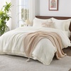 image:imageAndency Oversized King Comforter Set with Sheets 128x120 Terracotta  7 Pieces Bed in a Bag Boho Soft Lightweight Bedding Sets Tassel Bed Set with Comforter Sheets Pillowcases amp Shams14  Ivory
