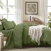 image:imageAndency Oversized King Comforter Set with Sheets 128x120 Terracotta  7 Pieces Bed in a Bag Boho Soft Lightweight Bedding Sets Tassel Bed Set with Comforter Sheets Pillowcases amp Shams03  Olive Green