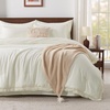 image:imageAndency Oversized King Comforter Set with Sheets 128x120 Terracotta  7 Pieces Bed in a Bag Boho Soft Lightweight Bedding Sets Tassel Bed Set with Comforter Sheets Pillowcases amp Shams14  Ivory