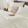 image:imageAndency Oversized King Comforter Set with Sheets 128x120 Terracotta  7 Pieces Bed in a Bag Boho Soft Lightweight Bedding Sets Tassel Bed Set with Comforter Sheets Pillowcases amp Shams14  Ivory