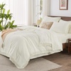 image:imageAndency Oversized King Comforter Set with Sheets 128x120 Terracotta  7 Pieces Bed in a Bag Boho Soft Lightweight Bedding Sets Tassel Bed Set with Comforter Sheets Pillowcases amp Shams14  Ivory