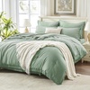 image:imageAndency Oversized King Comforter Set with Sheets 128x120 Terracotta  7 Pieces Bed in a Bag Boho Soft Lightweight Bedding Sets Tassel Bed Set with Comforter Sheets Pillowcases amp Shams05  Sage Green