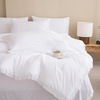 image:imageAndency Oversized King Comforter Set with Sheets 128x120 Terracotta  7 Pieces Bed in a Bag Boho Soft Lightweight Bedding Sets Tassel Bed Set with Comforter Sheets Pillowcases amp Shams10  White