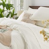 image:imageAndency Oversized King Comforter Set with Sheets 128x120 Terracotta  7 Pieces Bed in a Bag Boho Soft Lightweight Bedding Sets Tassel Bed Set with Comforter Sheets Pillowcases amp Shams14  Ivory