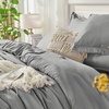 image:imageAndency Oversized King Comforter Set with Sheets 128x120 Terracotta  7 Pieces Bed in a Bag Boho Soft Lightweight Bedding Sets Tassel Bed Set with Comforter Sheets Pillowcases amp Shams20  Medium Grey