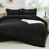 image:imageAndency Oversized King Comforter Set with Sheets 128x120 Terracotta  7 Pieces Bed in a Bag Boho Soft Lightweight Bedding Sets Tassel Bed Set with Comforter Sheets Pillowcases amp Shams06  Black
