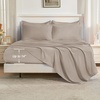 image:imageAndency Oversized King Comforter Set with Sheets 128x120 Terracotta  7 Pieces Bed in a Bag Boho Soft Lightweight Bedding Sets Tassel Bed Set with Comforter Sheets Pillowcases amp Shams21  Khaki