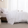 image:imageAndency Oversized King Comforter Set with Sheets 128x120 Terracotta  7 Pieces Bed in a Bag Boho Soft Lightweight Bedding Sets Tassel Bed Set with Comforter Sheets Pillowcases amp Shams10  White