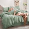 image:imageAndency Oversized King Comforter Set with Sheets 128x120 Terracotta  7 Pieces Bed in a Bag Boho Soft Lightweight Bedding Sets Tassel Bed Set with Comforter Sheets Pillowcases amp Shams05  Sage Green