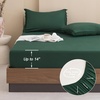 image:imageAndency Oversized King Comforter Set with Sheets 128x120 Terracotta  7 Pieces Bed in a Bag Boho Soft Lightweight Bedding Sets Tassel Bed Set with Comforter Sheets Pillowcases amp Shams04  Emerald