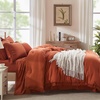 image:imageAndency Oversized King Comforter Set with Sheets 128x120 Terracotta  7 Pieces Bed in a Bag Boho Soft Lightweight Bedding Sets Tassel Bed Set with Comforter Sheets Pillowcases amp Shams02  Burnt Orange