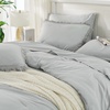 image:imageAndency Oversized King Comforter Set with Sheets 128x120 Terracotta  7 Pieces Bed in a Bag Boho Soft Lightweight Bedding Sets Tassel Bed Set with Comforter Sheets Pillowcases amp Shams11  Light Grey
