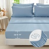 image:imageAndency Oversized King Comforter Set with Sheets 128x120 Terracotta  7 Pieces Bed in a Bag Boho Soft Lightweight Bedding Sets Tassel Bed Set with Comforter Sheets Pillowcases amp Shams09  Grayish Blue