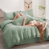 image:imageAndency Oversized King Comforter Set with Sheets 128x120 Terracotta  7 Pieces Bed in a Bag Boho Soft Lightweight Bedding Sets Tassel Bed Set with Comforter Sheets Pillowcases amp Shams05  Sage Green