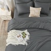 image:imageAndency Oversized King Comforter Set with Sheets 128x120 Terracotta  7 Pieces Bed in a Bag Boho Soft Lightweight Bedding Sets Tassel Bed Set with Comforter Sheets Pillowcases amp Shams12  Dark Grey