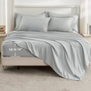 image:imageAndency Oversized King Comforter Set with Sheets 128x120 Terracotta  7 Pieces Bed in a Bag Boho Soft Lightweight Bedding Sets Tassel Bed Set with Comforter Sheets Pillowcases amp Shams11  Light Grey