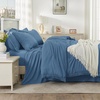 image:imageAndency Oversized King Comforter Set with Sheets 128x120 Terracotta  7 Pieces Bed in a Bag Boho Soft Lightweight Bedding Sets Tassel Bed Set with Comforter Sheets Pillowcases amp Shams19  Sea Blue