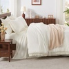 image:imageAndency Oversized King Comforter Set with Sheets 128x120 Terracotta  7 Pieces Bed in a Bag Boho Soft Lightweight Bedding Sets Tassel Bed Set with Comforter Sheets Pillowcases amp Shams14  Ivory