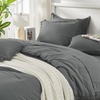 image:imageAndency Oversized King Comforter Set with Sheets 128x120 Terracotta  7 Pieces Bed in a Bag Boho Soft Lightweight Bedding Sets Tassel Bed Set with Comforter Sheets Pillowcases amp Shams12  Dark Grey