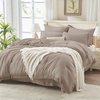 image:imageAndency Oversized King Comforter Set with Sheets 128x120 Terracotta  7 Pieces Bed in a Bag Boho Soft Lightweight Bedding Sets Tassel Bed Set with Comforter Sheets Pillowcases amp Shams21  Khaki