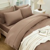 image:imageAndency Oversized King Comforter Set with Sheets 128x120 Terracotta  7 Pieces Bed in a Bag Boho Soft Lightweight Bedding Sets Tassel Bed Set with Comforter Sheets Pillowcases amp Shams08  Taupe