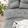 image:imageAndency Oversized King Comforter Set with Sheets 128x120 Terracotta  7 Pieces Bed in a Bag Boho Soft Lightweight Bedding Sets Tassel Bed Set with Comforter Sheets Pillowcases amp Shams20  Medium Grey