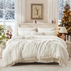 image:imageAndency Oversized King Comforter Set with Sheets 128x120 Terracotta  7 Pieces Bed in a Bag Boho Soft Lightweight Bedding Sets Tassel Bed Set with Comforter Sheets Pillowcases amp Shams01  Beige