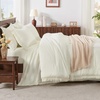 image:imageAndency Oversized King Comforter Set with Sheets 128x120 Terracotta  7 Pieces Bed in a Bag Boho Soft Lightweight Bedding Sets Tassel Bed Set with Comforter Sheets Pillowcases amp Shams14  Ivory