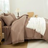 image:imageAndency Oversized King Comforter Set with Sheets 128x120 Terracotta  7 Pieces Bed in a Bag Boho Soft Lightweight Bedding Sets Tassel Bed Set with Comforter Sheets Pillowcases amp Shams08  Taupe
