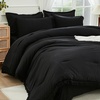 image:imageAndency Oversized King Comforter Set with Sheets 128x120 Terracotta  7 Pieces Bed in a Bag Boho Soft Lightweight Bedding Sets Tassel Bed Set with Comforter Sheets Pillowcases amp Shams06  Black