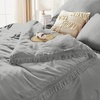 image:imageAndency Oversized King Comforter Set with Sheets 128x120 Terracotta  7 Pieces Bed in a Bag Boho Soft Lightweight Bedding Sets Tassel Bed Set with Comforter Sheets Pillowcases amp Shams20  Medium Grey