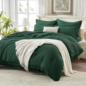 image:imageAndency Oversized King Comforter Set with Sheets 128x120 Terracotta  7 Pieces Bed in a Bag Boho Soft Lightweight Bedding Sets Tassel Bed Set with Comforter Sheets Pillowcases amp Shams04  Emerald