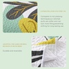 image:imageAndency Floral Boho Quilt Super King Plus Size Bedding Set Brown Black3 Pieces Farmhouse Flower Botanical Bedspreads with 2 Shams Soft Reversible Polyester Coverlet Set for All Season 128x120Mint Breeze