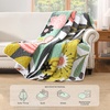 image:imageAndency Floral Boho Quilt Super King Plus Size Bedding Set Brown Black3 Pieces Farmhouse Flower Botanical Bedspreads with 2 Shams Soft Reversible Polyester Coverlet Set for All Season 128x120Mint Breeze