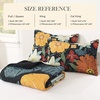 image:imageAndency Floral Boho Quilt Super King Plus Size Bedding Set Brown Black3 Pieces Farmhouse Flower Botanical Bedspreads with 2 Shams Soft Reversible Polyester Coverlet Set for All Season 128x120Floral Noir
