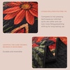 image:imageAndency Floral Boho Quilt Super King Plus Size Bedding Set Brown Black3 Pieces Farmhouse Flower Botanical Bedspreads with 2 Shams Soft Reversible Polyester Coverlet Set for All Season 128x120Crimson Bloom