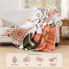 image:imageAndency Floral Boho Quilt Super King Plus Size Bedding Set Brown Black3 Pieces Farmhouse Flower Botanical Bedspreads with 2 Shams Soft Reversible Polyester Coverlet Set for All Season 128x120Boho Mandala
