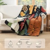 image:imageAndency Floral Boho Quilt Super King Plus Size Bedding Set Brown Black3 Pieces Farmhouse Flower Botanical Bedspreads with 2 Shams Soft Reversible Polyester Coverlet Set for All Season 128x120Floral Noir