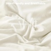 image:imageAndency Ivory Comforter Set Queen Size Lightweight Fluffy Farmhouse Ruffle Bedding Set Soft Polyester All Season Shabby Chic Bed Comforter Set 3 Pieces1 Comforter 2 PillowcasesIvory