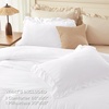 image:imageAndency Ivory Comforter Set Queen Size Lightweight Fluffy Farmhouse Ruffle Bedding Set Soft Polyester All Season Shabby Chic Bed Comforter Set 3 Pieces1 Comforter 2 PillowcasesWhite