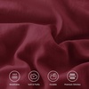 image:imageAndency Ivory Comforter Set Queen Size Lightweight Fluffy Farmhouse Ruffle Bedding Set Soft Polyester All Season Shabby Chic Bed Comforter Set 3 Pieces1 Comforter 2 PillowcasesBurgundy