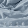image:imageAndency Ivory Comforter Set Queen Size Lightweight Fluffy Farmhouse Ruffle Bedding Set Soft Polyester All Season Shabby Chic Bed Comforter Set 3 Pieces1 Comforter 2 PillowcasesGrayish Blue