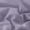 image:imageAndency Ivory Comforter Set Queen Size Lightweight Fluffy Farmhouse Ruffle Bedding Set Soft Polyester All Season Shabby Chic Bed Comforter Set 3 Pieces1 Comforter 2 PillowcasesGrayish Purple