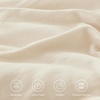 image:imageAndency Ivory Comforter Set Queen Size Lightweight Fluffy Farmhouse Ruffle Bedding Set Soft Polyester All Season Shabby Chic Bed Comforter Set 3 Pieces1 Comforter 2 PillowcasesBeige
