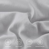 image:imageAndency Ivory Comforter Set Queen Size Lightweight Fluffy Farmhouse Ruffle Bedding Set Soft Polyester All Season Shabby Chic Bed Comforter Set 3 Pieces1 Comforter 2 PillowcasesLight Gray