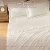 image:imageAndency King Size Gingham Ruffle Sheet Sage Green 4 Pieces 100 Yarn Dyed Cotton Sheet Sets Classic Plaid Decorative Bedding 2 Pillowcase amp 1 Flat Sheet amp 1 Fitted SheetBeige